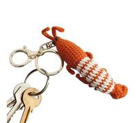 Genérico Crochet Doll Pendant - Crochet Keychain Doll, Soft and Comfortable Key Decoration for Car Keys, Realistic Appearance Charm Decorations for Mobile Phones, Bags, Car Keys, BackpackS