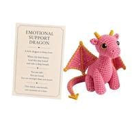 Genérico Crochet Dragon, Pocket Emotional Doll, Knitted Positive