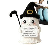Genérico Crochet Halloween Doll, Knitted Desktop Decor, Holiday Plush Gift
