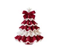 Genérico Crochet Kit - Wool, 5.91in Christmas Tree Learn Beginner-Friendly | Complete Knitting Set, DIY Christmas Ornament Kit For Beginners, Adults, Women, Men, Family, Friends