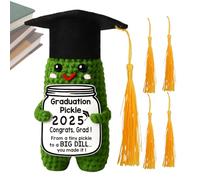Genérico Crochet Motivador - Muñeca De Crochet Hecha A Mano con Borlas De 5 Colores - Adorno de Escritorio para Graduación con Tarjeta de Motivación para Cumpleaños Hogar Estantería Dormitorio Viaje