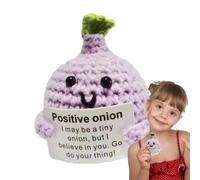 Genérico Crochet Positive Doll - Handmade Yarn Ornament | Cute Desk Decor