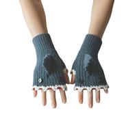 Genérico Crochet Shark Fingerless Gloves, Cute Shark Design Women Knit Thermal Warm Glove, Cute Vintage Design Thermal Warm (Green)