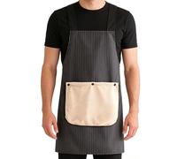 Genérico Cross Back Kitchen Apron, Comfortable with Removable Towel No-tie Bib Apron for Baking, Cooking Cleaning Gardening Bbq Grilling Painting, for Home Restaurant Men Women Chef, and Butcher