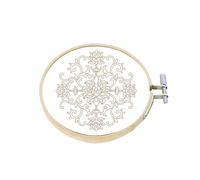 Genérico Cross Hoop - Bamboo | DIY Embroidery Bamboo Hoop for Embroidery, Crafts, and Sewing | Cross Ring for Craft Projects and Home Decor Birthday Party
