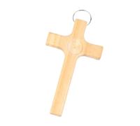 Genérico Cross My Heart - Regali cristiani, regalo di incoraggiamento, croci protettive in legno palmare con cuore epossidico, croce tascabile portatile in legno per regali religiosi cristiani per