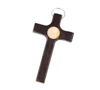 Genérico Cross My Heart - Regali cristiani, regalo di incoraggiamento, croci protettive in legno palmare con cuore epossidico, croce tascabile portatile in legno per regali religiosi cristiani per