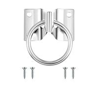 Genérico Cross Ties - For Horses Ring Tie Down with Spring Hook Carabiners Heavy Duty Horse Stall Guards Blocker Hitching Barn Supplies, Metal Cross Tie Ring