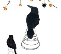 Genérico Crow Decoy, Home Seasonal Decor For Holidays, Artificial Birds Model Decoration For Hunting, Miniature Christmas Treetops Ornaments Black Crow, Lawn Outdoor Porch Yard Pool Indoor Patio