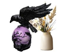 Generico Crow Lamp - Violet LED Fantasy Mysterious Home Decor | Glowing Orb Raven Lamps | For Living Room Home Dorm Apartment Nightstand And Others
