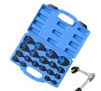 Genérico Crows Foot Wrench Set - 19-Piece, Metric | CR-MO Steel, 8-32mm