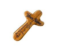 Genérico Cruces Pequeñas - Recuerdo Religioso Portátil | Cruz para Sostener en la Mano,Para la mano que reza en Semana Santa y la iglesia