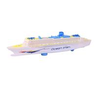 Generico Cruise Ship Model - ABS 49x6x10.5cm | Realistic Luxury Liner With Colorful Lighting & Sound, Collectible Ship Toy For Kids Aged 3-12, Drive On Ground, Electric Boat Toy