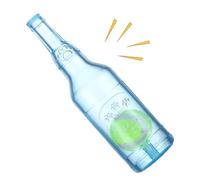 Genérico Crunchnplay Bottle Toy, Interactive Squeak Toy, 20cm/7.87in 5.5cm/2.16in Floating Teething Bottle with Tennis Ball, Pet for Aggressive Chewers Playing Instincts
