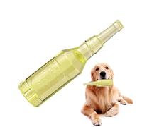 Genérico Crunchnplay Bottle Toy, Interactive Squeak Toy, 20cm/7.87in 5.5cm/2.16in Floating Teething Bottle with Tennis Ball, Pet for Aggressive Chewers Playing Instincts