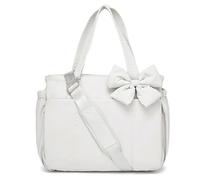 Genérico Crush Bow Tote Bag for Women, Bow Tote Bag for Women, Stylish and Lightweight, with Large Capacity, for Work,Gym Travel (off-white)