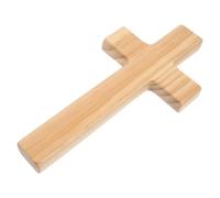 Genérico Cruz de Madera para Pared de 20 Cm, Decoración Cristiana Artesanal para Iglesia y Hogar, Cruz Religiosa Colgante Resistente Acabado Tratado, Adecuado para Sala de Estar y Espacios