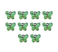 Generico Crystal Butterfly DIY Pendant - 10 Pieces Single Hole Butterfly