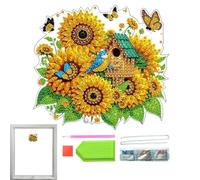 Genérico Crystal Decor Craft Kit, Flat Acrylic Art Panels, Hanging Pieces, Decorative Handmade Set for Interior Styling Studio Projects Personal Art Expression Making 5.71x5.12in