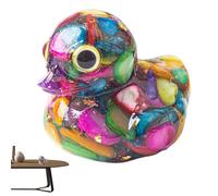 Genérico Crystal Duck Decor, Animal Figurine Statue, 1.18x0.79x1.18 Inches Small Decorative Collectible, Sparkling Resin Art Piece, for Desk Shelf Home Office Bedroom Living Room Display Use