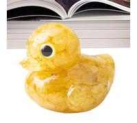 Genérico Crystal Duck Decor, Animal Figurine Statue, 1.18x0.79x1.18 Inches Small Decorative Collectible, Sparkling Resin Art Piece, for Desk Shelf Home Office Bedroom Living Room Display Use