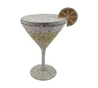 Genérico Crystal Evening Clutch, Goblet Style Rhinestone Bag, Decorative Design For Parties, Elegant Structured Finish, Womens Fashion Accessory, Event Handbag Celebrations And Dancing