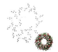 Generico Crystal Garland, Christmas Wreath Elegant Realistic & Crystals for Decoration, Premium Holiday Decor Garland, for Outdoor Chandelier Mantel Porch Stairs Winter Front Door Seasonal Display