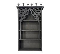 Generico Crystal Moon Shelf - Estantería de pared de madera, estilo gótico para decoración del hogar, armario decorativo de luna | 7,8 pulgadas, rack for Bedroom Nail Stones Crystal Display, Trinket