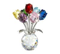 Genérico Crystal Rose Figurine - Handmade Floral Sculpture, Gift For Her