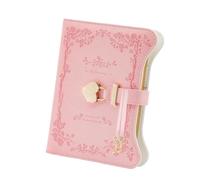 Genérico Cuaderno con candado, Diario con candado, Cuaderno de tapa dura de cuero PU B6 con cerradura y llave, 360 páginas, diario secreto, lindos diarios para mujeres y niñas, planificador de diario