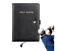 Genérico Cuaderno De Bolsillo Para Registro De Golf | Cuaderno De Datos Y Anotaciones Para Golfistas - Accesorios Para Torneos Seguimiento De Disparos Y Distancias En Green Y Tee
