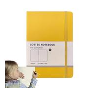 Genérico Cuaderno de diario de puntos - Cuaderno de cuero de tapa dura | Libro encuadernado en tapa dura, elegante y duradero, A5, 160 páginas, perfecto para notas, trabajo y más