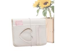 Genérico Cuaderno De Papel - Cuaderno De 100 Hojas Sueltas | Con Cubierta De Corazón Falso 13.1x10.5 Cm | Para Tomar Notas Mujeres Estudiantes Hombres Trabajo Viaje Reuniones