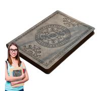 Generico Cuaderno de piel A5-288 páginas a rayas, diseño diario vintage, organizador personal, cuaderno de escritura premium con cubierta suave y duradera, para tomar notas de trabajo, viagg