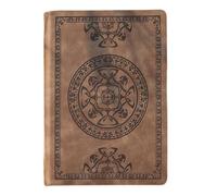 Generico Cuaderno de piel A5-288 páginas a rayas, diseño diario vintage, organizador personal, cuaderno de escritura premium con cubierta suave y duradera, para tomar notas de trabajo, viagg