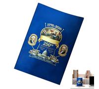 Genérico - Cuaderno de tapa rígida, 250 aniversario conmemorativo patriótico, 250 cumpleaños, diario patriótico, para oficina, casa, escuela, clase evento fiesta