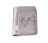 Genérico Cuaderno Decorativo,100 Hojas de Papel para Carpeta | 13.1x10.5 Cm Portada Con Diseño De Corazón En Piel Sintética - Para Tomar Notas Escuela Universidad Trabajo Viajes Reuniones de Negocios