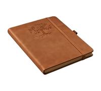 Genérico Cuaderno Diario | Libreta de Piel con Tapa Dura y Puntos Retro - Cuadernos para la escritura - Para Planificar, Registrar, Escribir, Estudiar, Oficina, Viajes de Negocios, Hogar