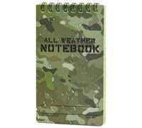 Generico Cuaderno impermeable | 13 x 7,5 cm con tapa dura para notas diarias - Notas impermeables de campo - Para el trabajo, escuela, universidad, estudiantes, viajes, escritura, negocios al aire