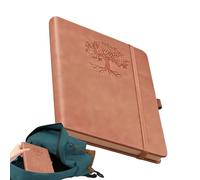 Genérico Cuaderno Journal - Diario de tapa dura de cuero con papel grueso - Diario de Tapa Dura de Cuero con Papel Grueso,para Planificación Diaria y Toma de Notas, Escuela, Viajes, Oficina