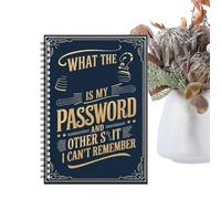 Genérico Cuaderno Para Contraseñas - Agenda Espiral - Organizador de Cuentas de Internet - Para Personas Mayores, Mujeres, Hombres, Hogar, Lugar De Trabajo, Universidad, Escuela Y