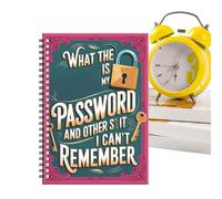Genérico Cuaderno para Contraseñas y Claves | Diario Con Encuadernación En Espiral - Organizador de Contraseñas - Para Mayores, Mujeres, Hombres, Trabajo, Universidad, Escuela, Reuniones y Hogar