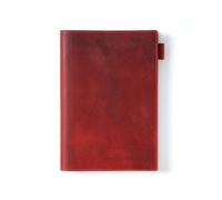 Genérico Cuaderno Tamaños A5 A6 Tapa Ideal Diario Nota(Wine Red A5,Blank Paper)