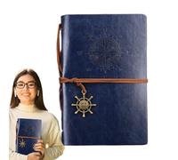 Generico Cuaderno vintage diario - Libro Diario con encuadernación flexible, estilo retro con escritura, material escolar para hombres, mujeres y niños, esencial para el aula
