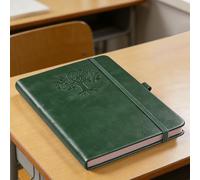 Genérico Cuadernos para Escribir y Hacer Journaling | Libreta de Piel con Tapa Dura y Puntos Retro - Diario de Tapa Dura | para Planificación Diaria y Toma de Notas, Escuela, Viajes, Oficina