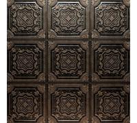 Genérico Cuadrado Relieve Papel Pintado Autoadhesivo Vintage Bronce 44x1000 cm Papel de Pared Removible Impermeable Estilo Vinilo PVC Pegatina es Estante del cajón de la cubierta del rodillo A-49