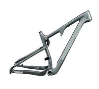 Genérico Cuadro de Bicicleta Carbono con suspensión Total, Cola Blanda, Ruedas 29/27.5", 148 mm, 4 eslabones for montaña, Ciclismo Descenso(Deep Grey,XL)
