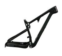 Genérico Cuadro de Bicicleta Carbono con suspensión Total, Cola Blanda, Ruedas 29/27.5", 148 mm, 4 eslabones for montaña, Ciclismo Descenso(BK,K)
