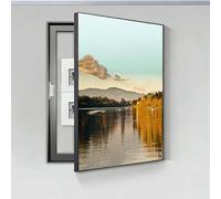 Genérico Cuadro Eléctrico,Tapa Decorativa Para Eléctrico,Cubierta Decorativa Para Caja De Fusibles,Modernos Caja De Medidor Eléctrico,Cuadro Oculto Para Centralita(Right,30cm*40cm(11.8 * 15.8in))