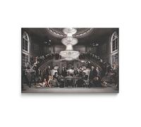 Genérico Cuadro Gangsteres Famosos, Decoracion Peliculas Mafia - Cuadro Lienzo Enmarcado para Habitacion, Salon y Oficina (80 x 120 cm)